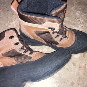 Men’s London Fog Duck Boots Size 11 Leather Thinsulate LFM072 Wakefield Rubber